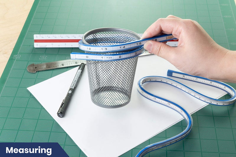 Pacific Arc Flexible Curve Graduated 16 Inch Ruler with Inking Edge, for Drawing, Pattern Making, Engineering, Stencil Making, Saddle Fitting - Image 5